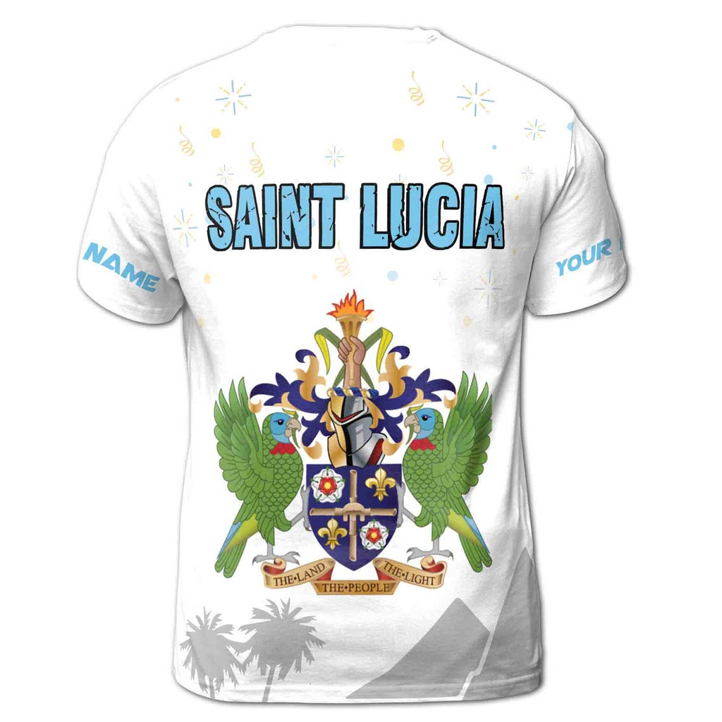 Customized Name Happy Nation Day Saint Luca Men's 3D T-shirt S-5XL
