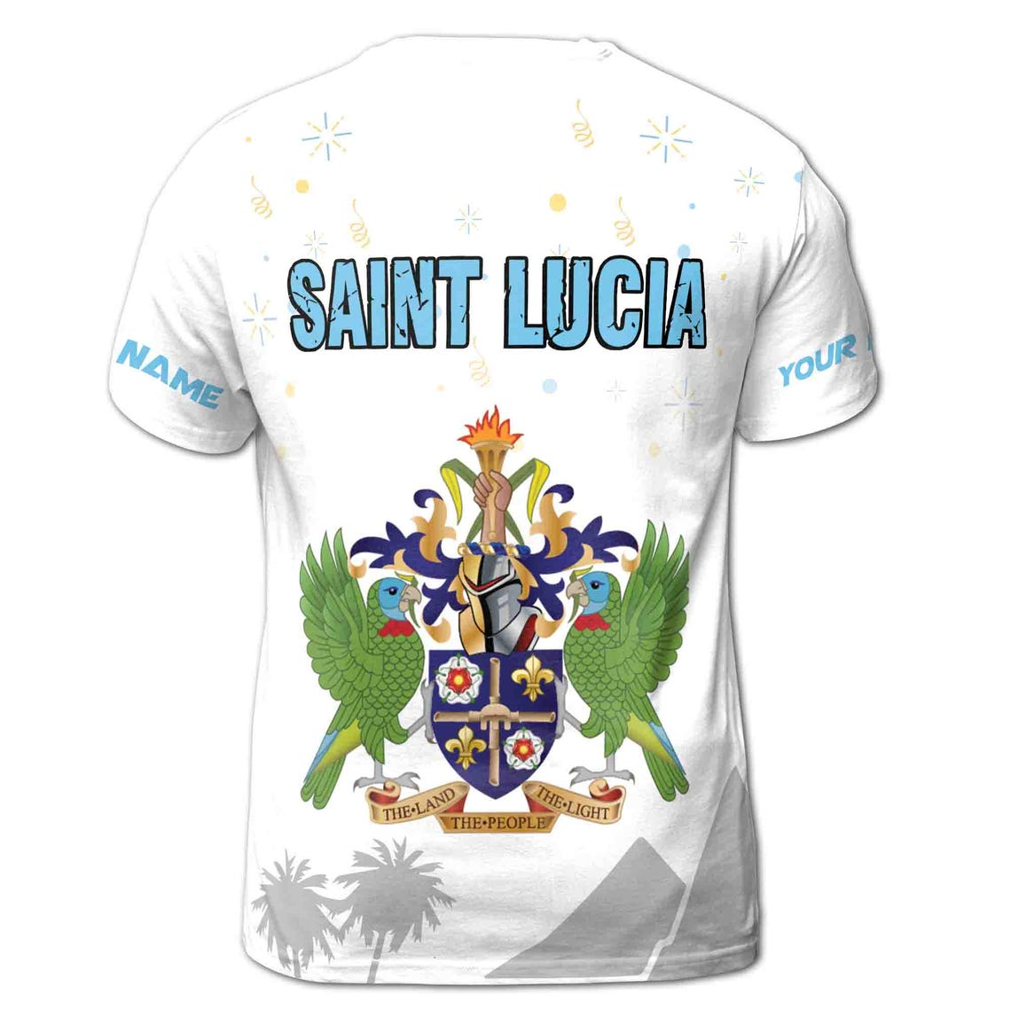 Customized Name Happy Nation Day Saint Luca Men's 3D T-shirt S-5XL