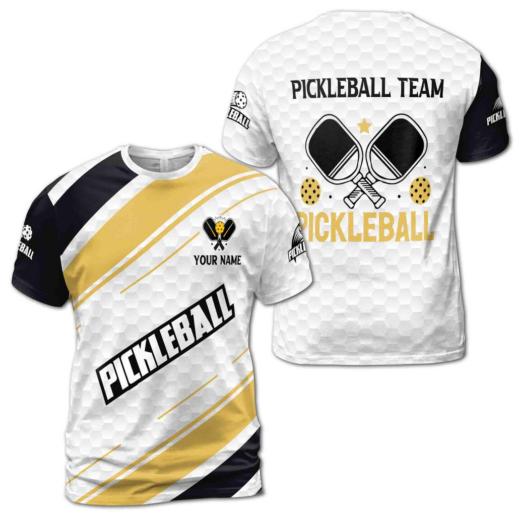 Customized Name Team Pickleball League Player Men's 3D T-Shirt S-5XL