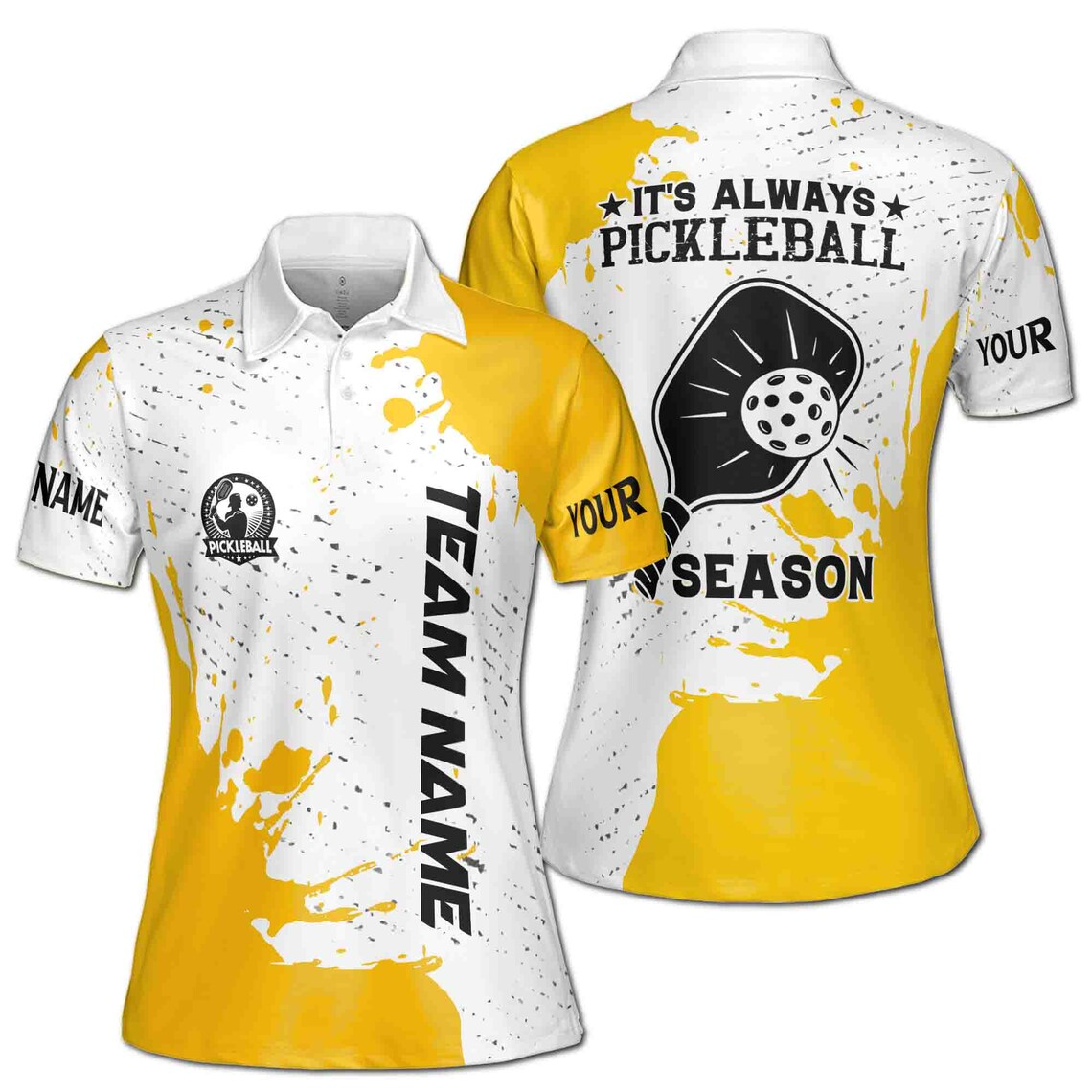 Personalized Name Team Always Pickleball Season Women's Polo Shirt (S-5XL)