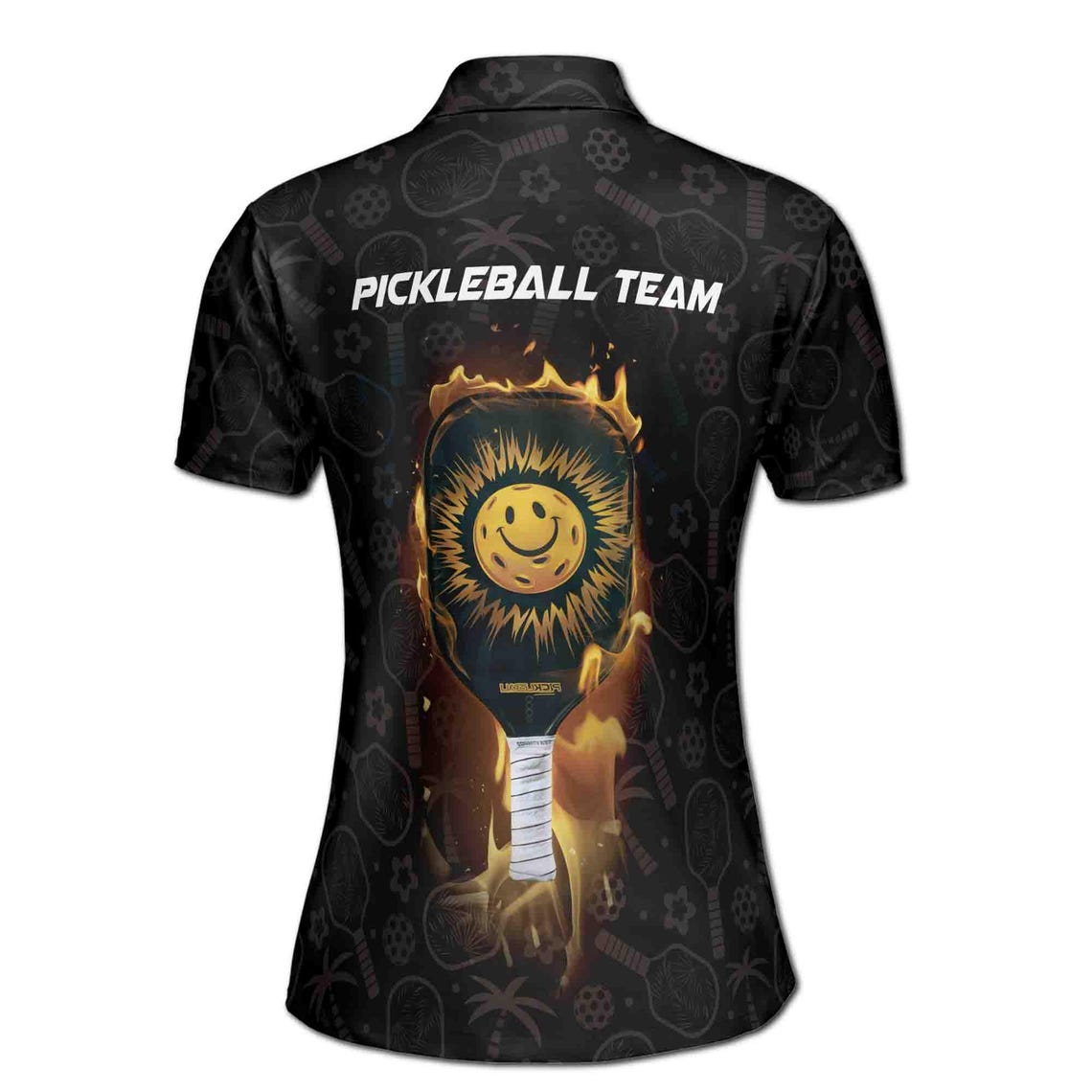 Customized Name Team Funny Pickleball Paddle Women's Polo Shirt (S-5XL)