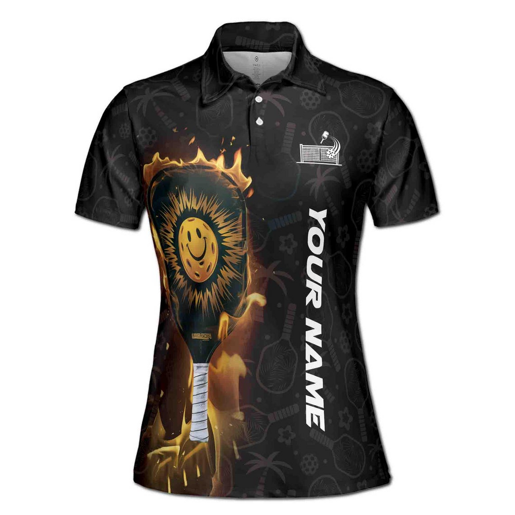 Customized Name Team Funny Pickleball Paddle Women's Polo Shirt (S-5XL)
