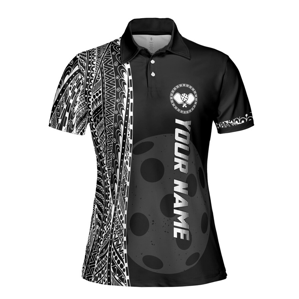 Personalized Name Viking Tribal Art Pickleball Team Women's Polo Shirt (S-5XL)