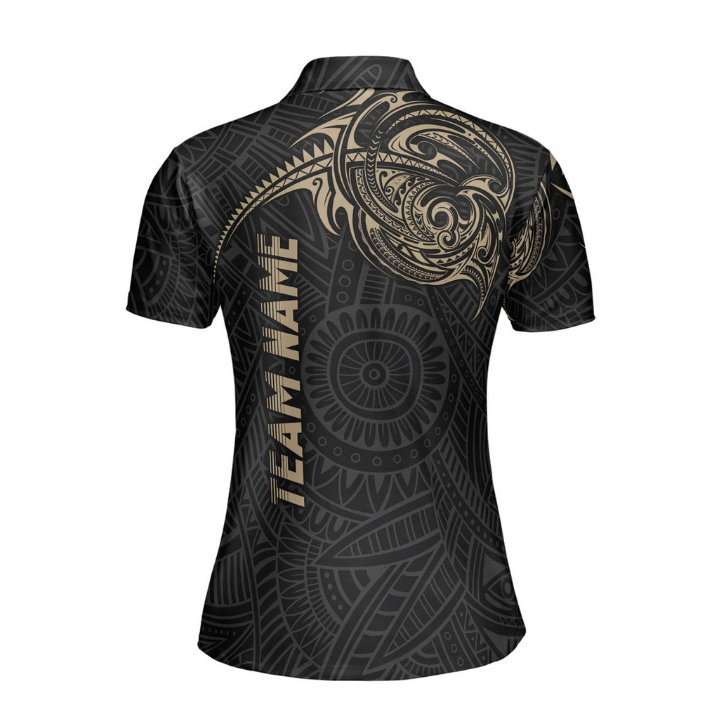 Customized Player Viking Tribal Pattern Team Pickleball Women's Polo Shirt (S-5XL)