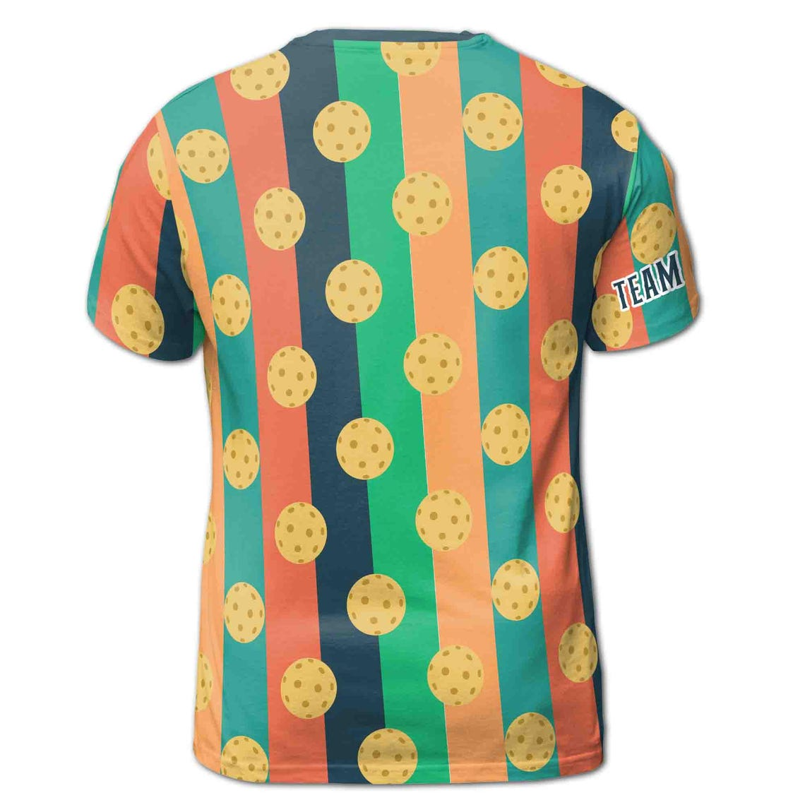 Customized Name Funny Retro Pickleball Pattern Men's 3D T-Shirt S-5XL