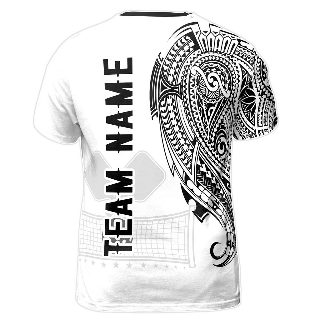 Customized Name Viking Tattoo Tribal Pattern Pickleball Men's 3D T-Shirt S-5XL