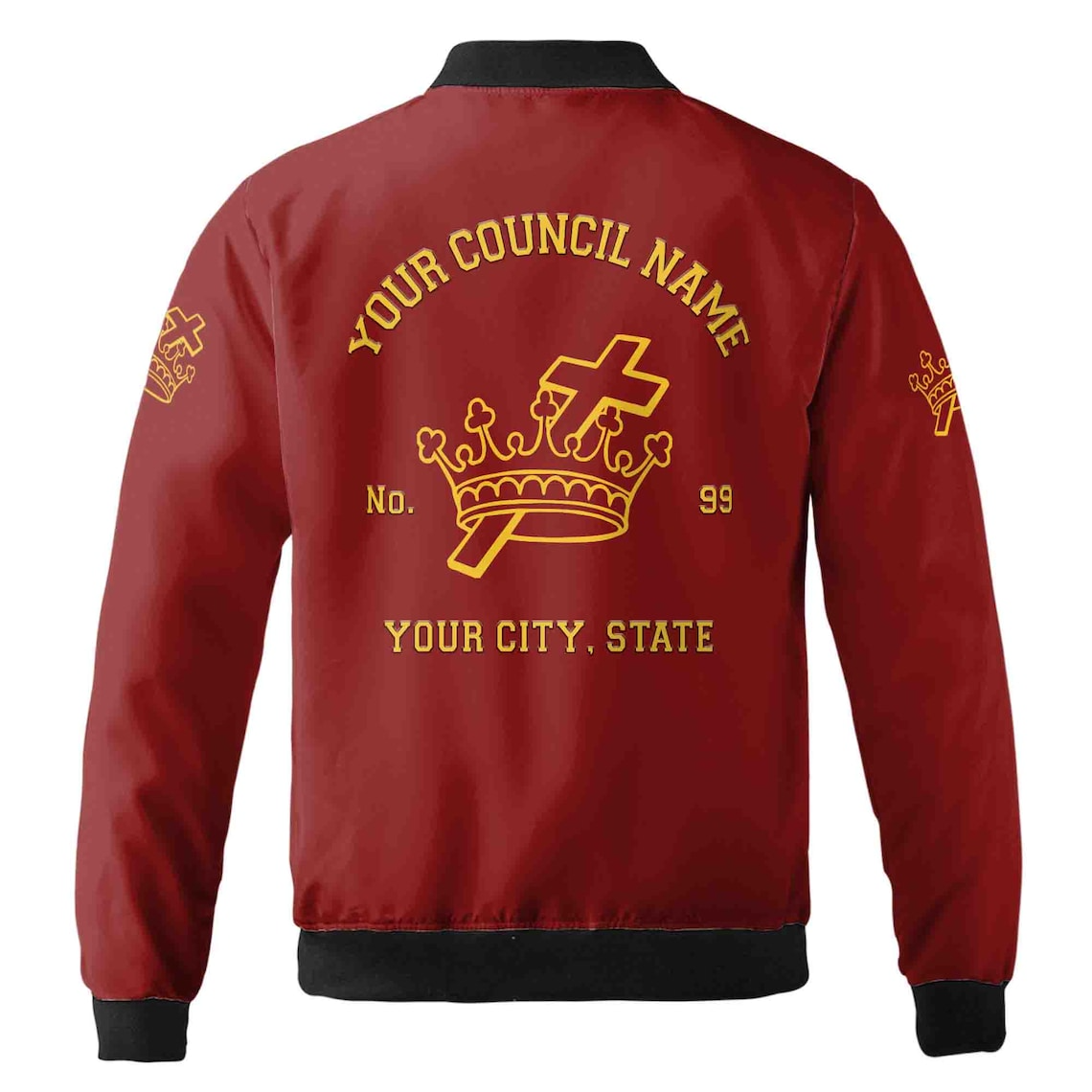Customize Name Freemasonry Lady Knights Templar Freemasonry Bomber Jacket (S-5XL)