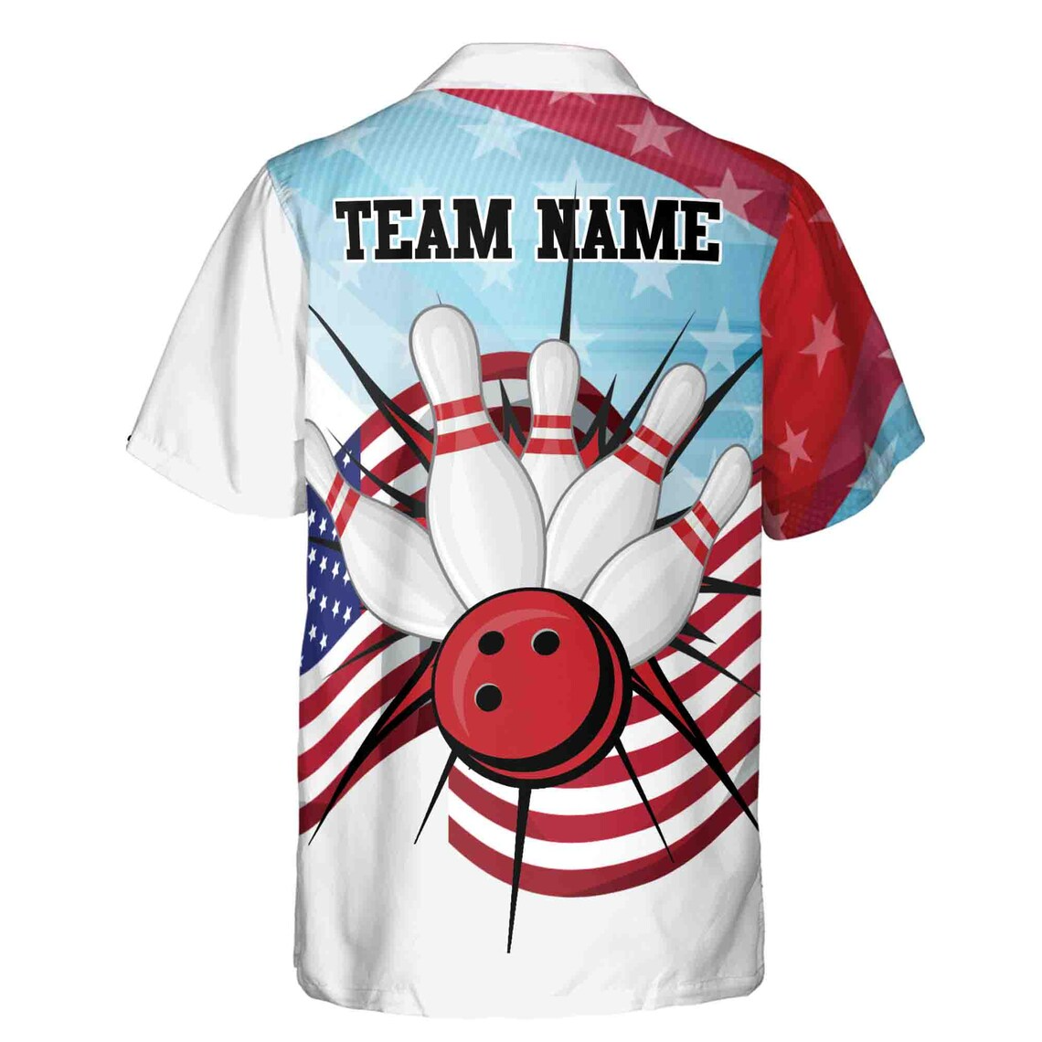 Personalized American Bowling Team Play Hawaiian Shirts (S-5XL)