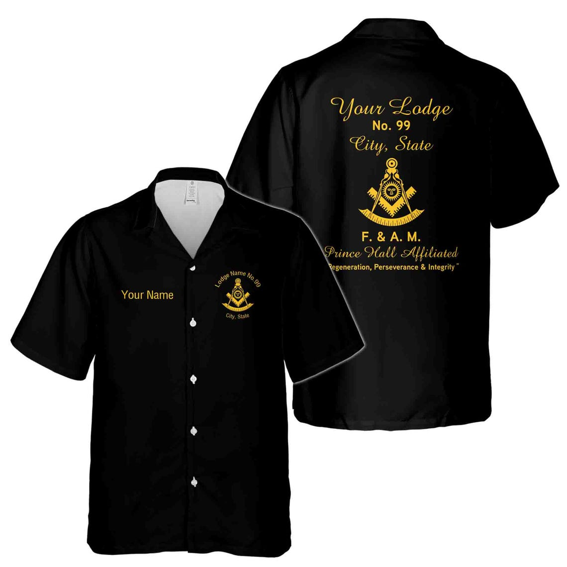 Personalized Past Master Mason Prince Hall Affiliated Hawaiian Shirts (S-5XL)