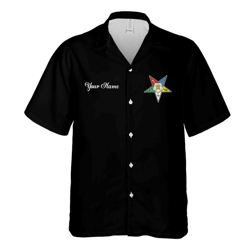Customized OES Order of the Eastern Star With State Map Line Hawaiian Shirt (S-5XL)
