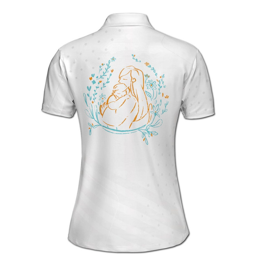Customizable Mother & Baby Polo Shirt: Personalized Women's Athletic Wear
