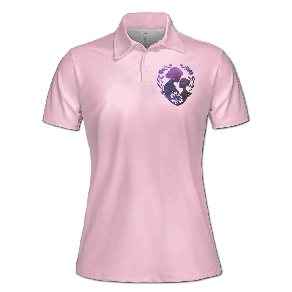 Customize Name Princesses The Love Between A Mother And A Daughter Is Forever Women's Polo Shirt (S-5XL)