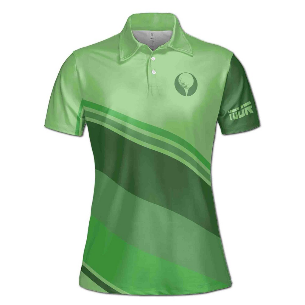 Customize Name Golf Quote It Requires Only One Ball Green Women's Polo Shirt (S-5XL)