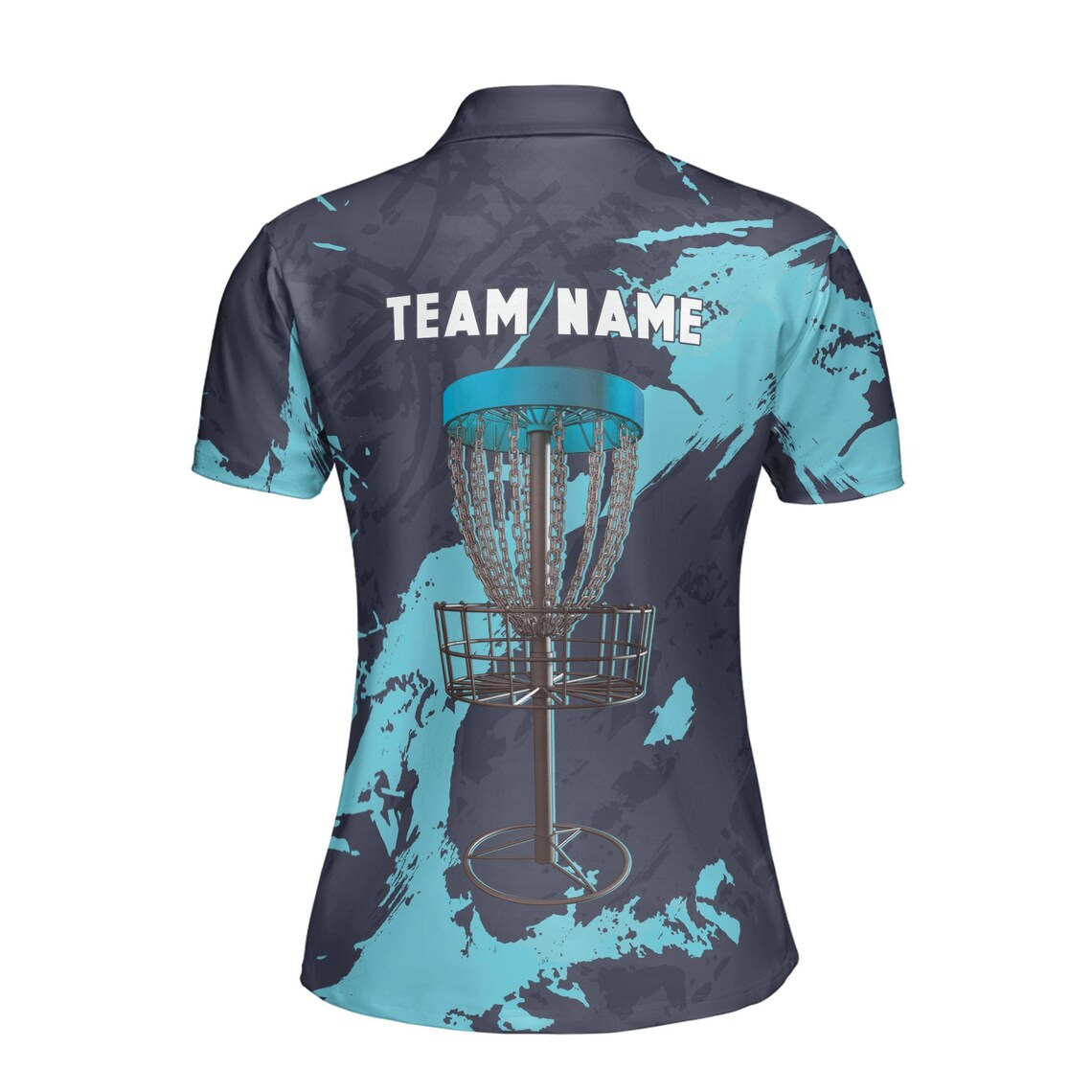 Custom Women's Disc Golf Polo Shirt: Paint Splashes Camo