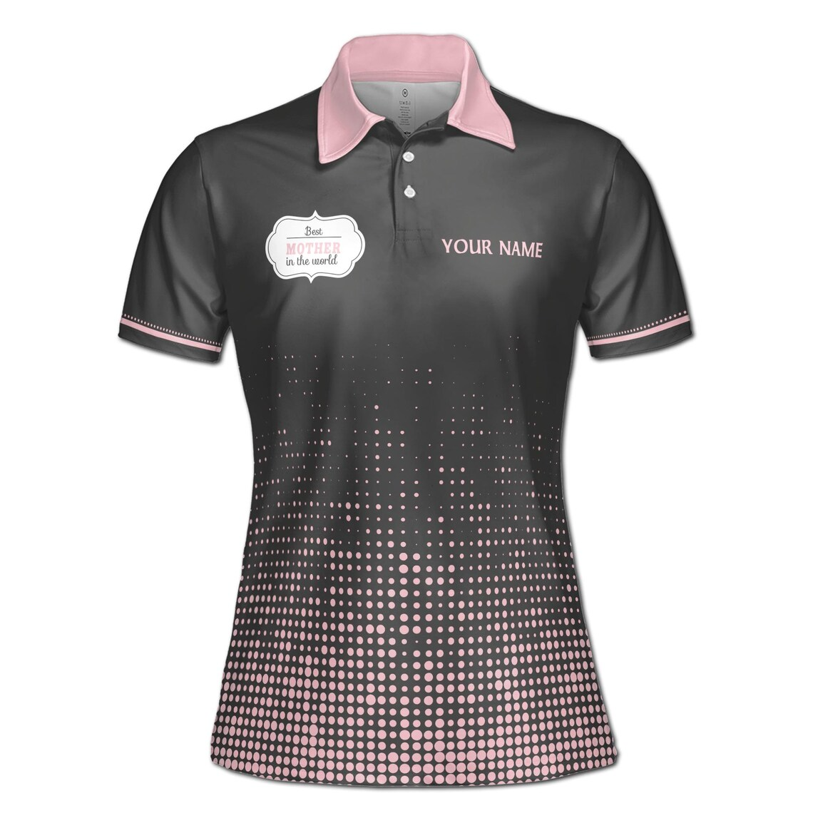 Custom Name Mom Polo Shirt: Athletic Women's Top, (S-5XL)