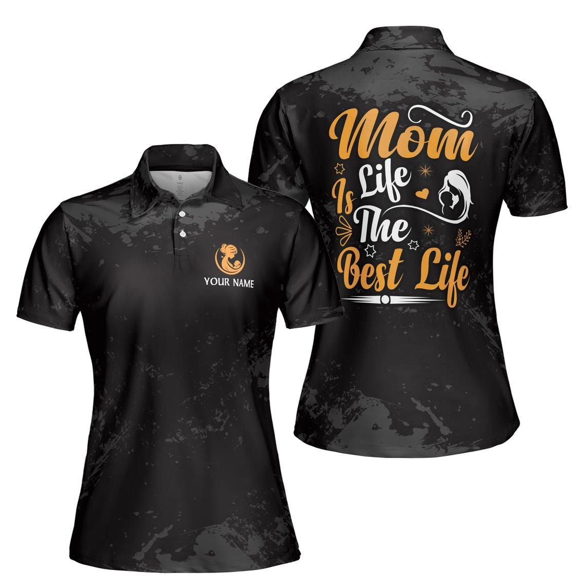 Personalized Mom Life Polo Shirt: Athletic Women's Top (S-5XL)