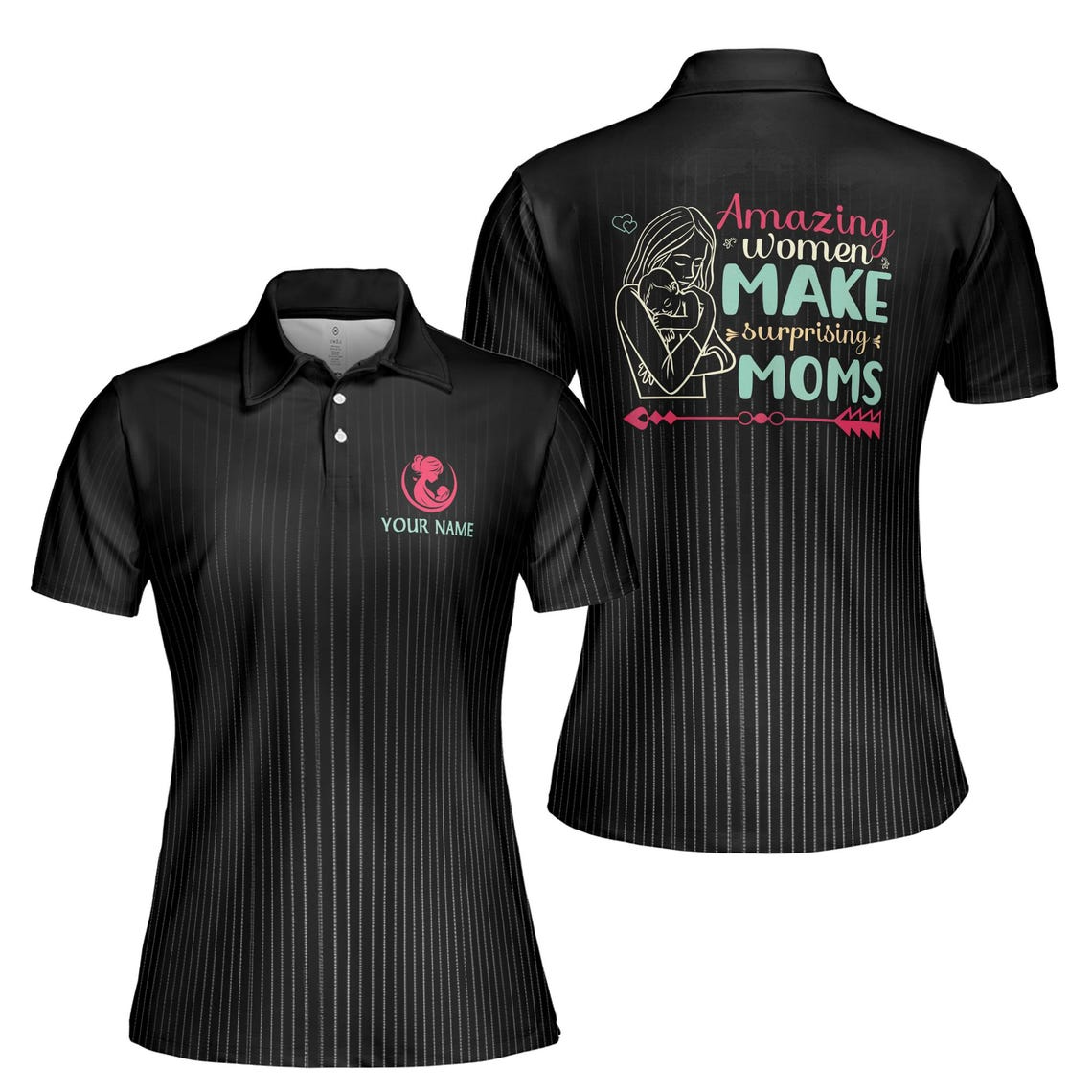 Custom Mom Polo Shirt, Amazing Women Design, (S-5XL)
