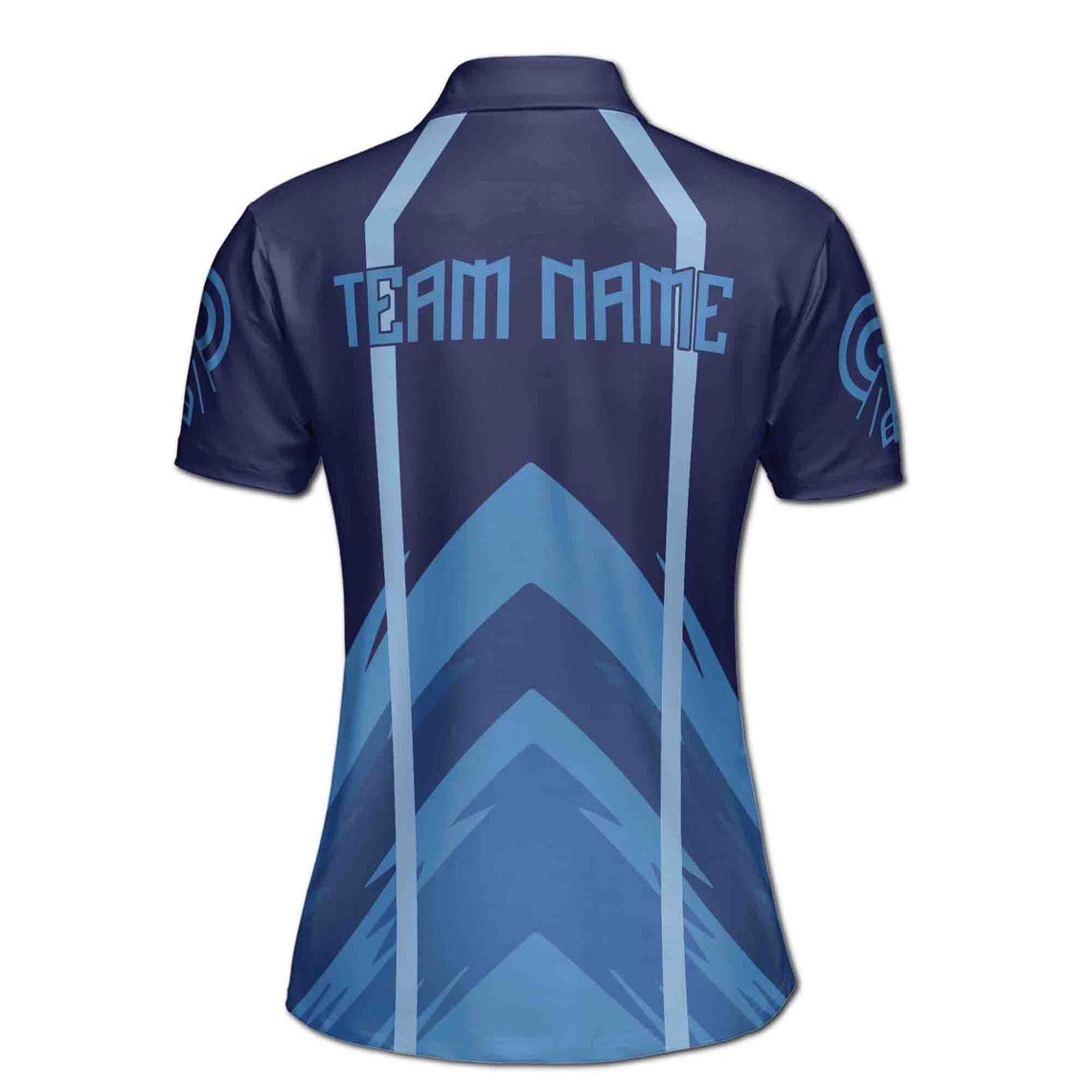 Customize Team Name Darts Lightning And Thunder Dark Navy 3D Polo Shirt (S-5XL)
