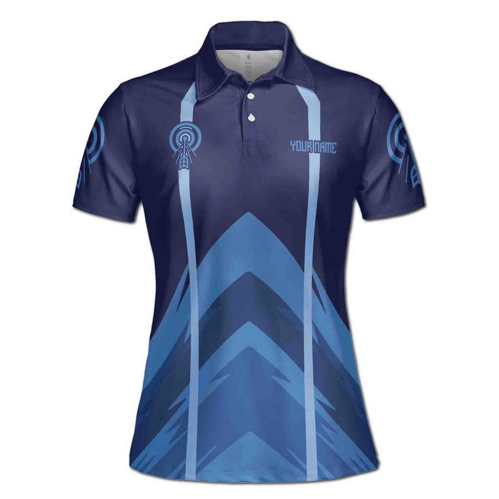 Customize Team Name Darts Lightning And Thunder Dark Navy 3D Polo Shirt (S-5XL)