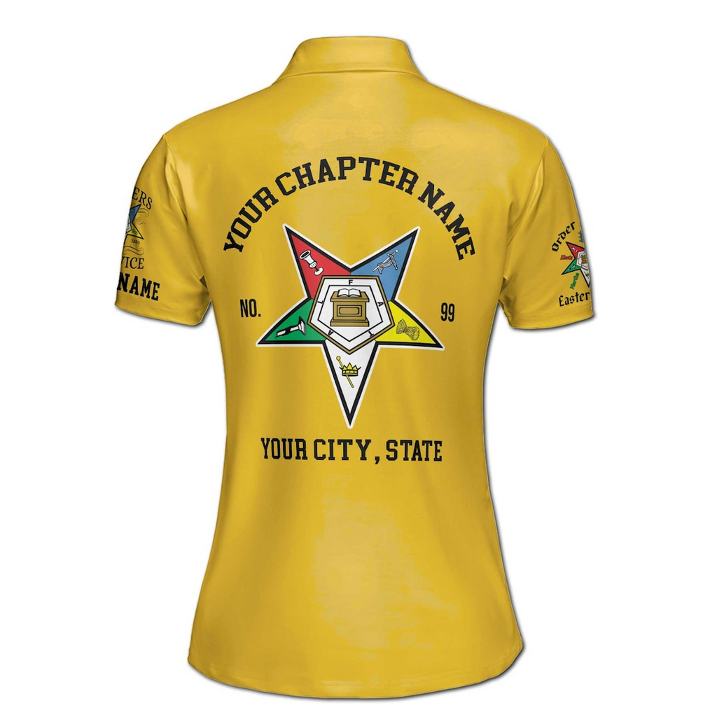 Customized Multi-color OES 1850 Order Of Eastern Star Women's Polo Shirt (S-5XL)
