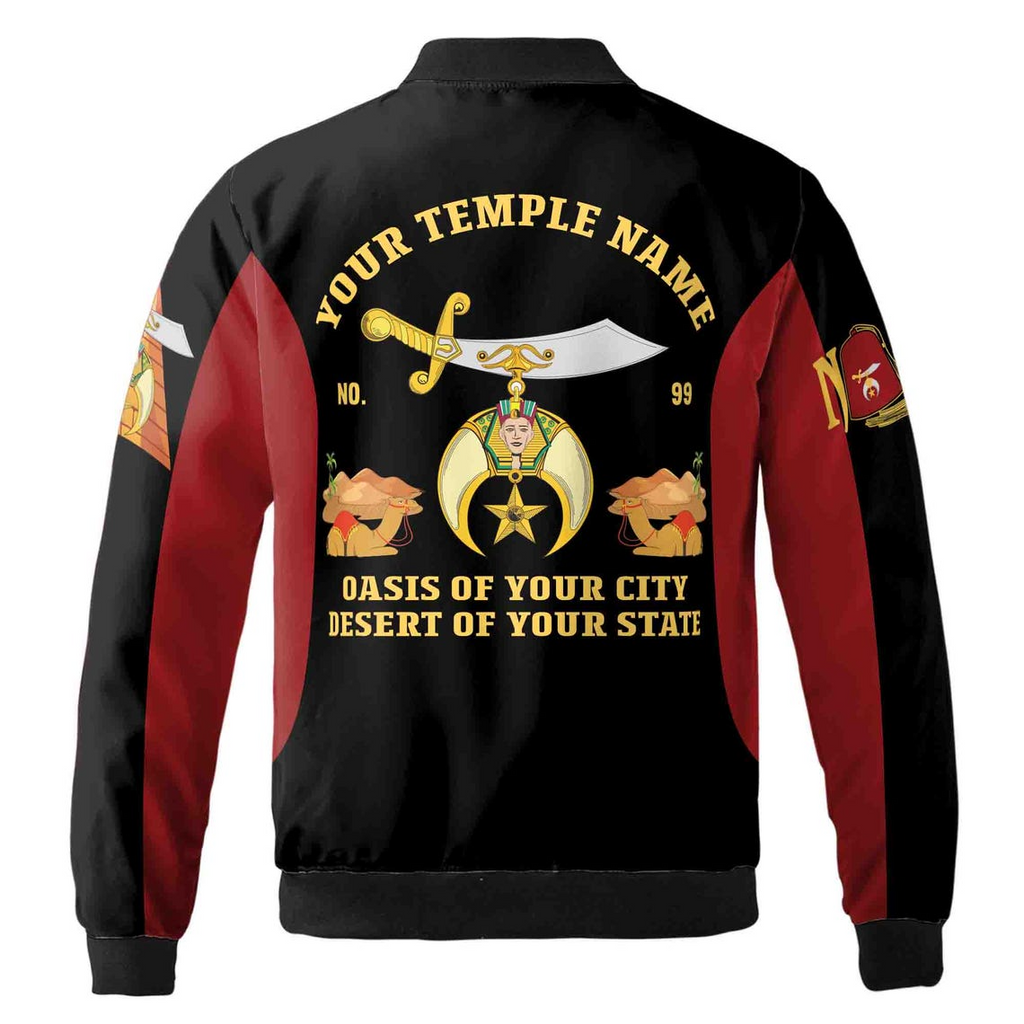 Personalized Multi-color Shriners With Mason Noble Shriner Bomber Jacket (S-5XL)