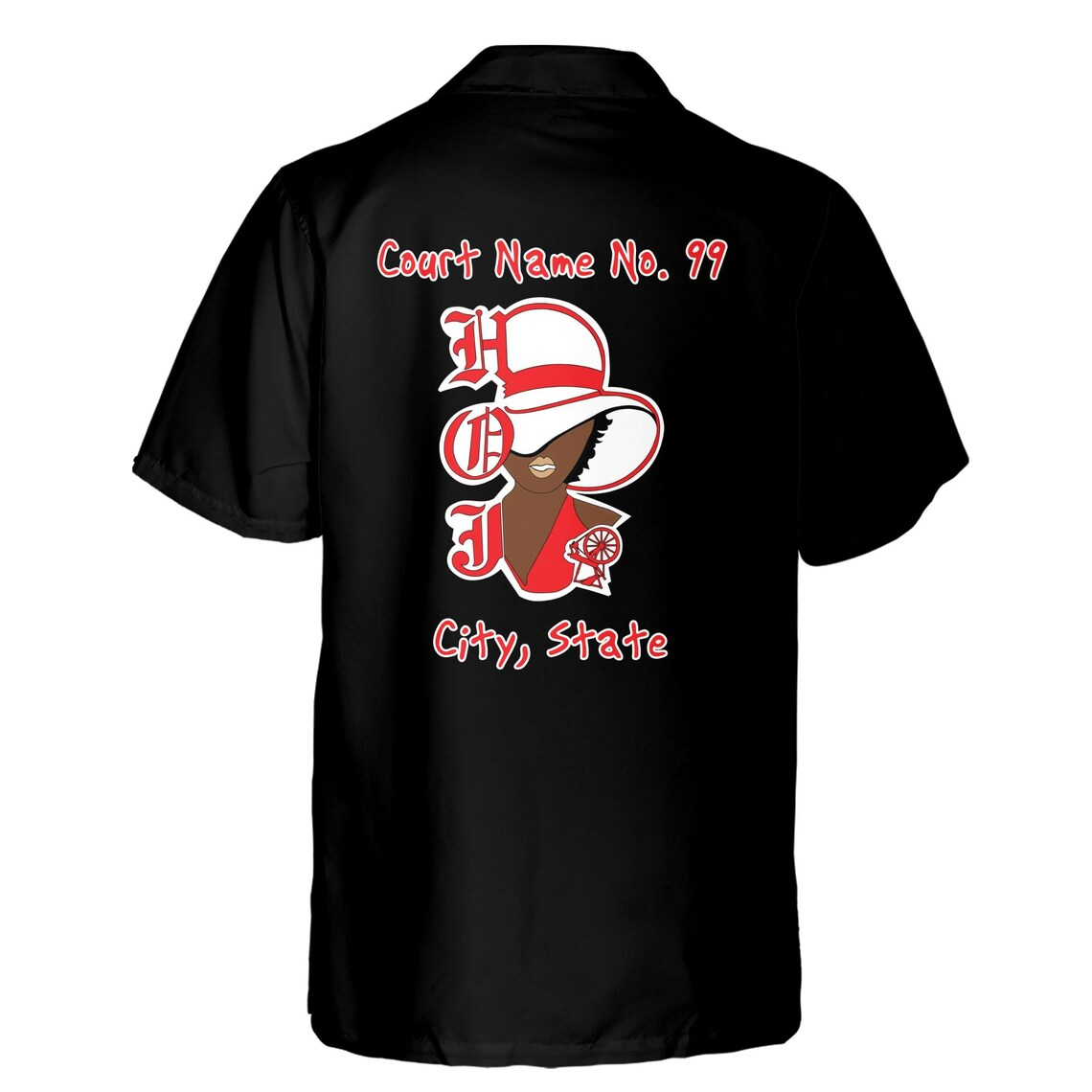 Customized Heroines of Jericho Masonic HOJ Woman Facial Feature Hawaiian Shirts (S-5XL)