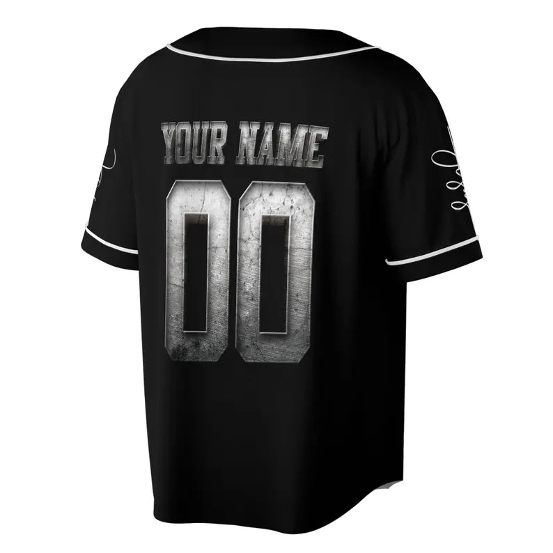 Persionalized Jesus Christ Jesus Save My Life Cross Symbol Baseball Jersey, 3D Baseball Jesey Shirt