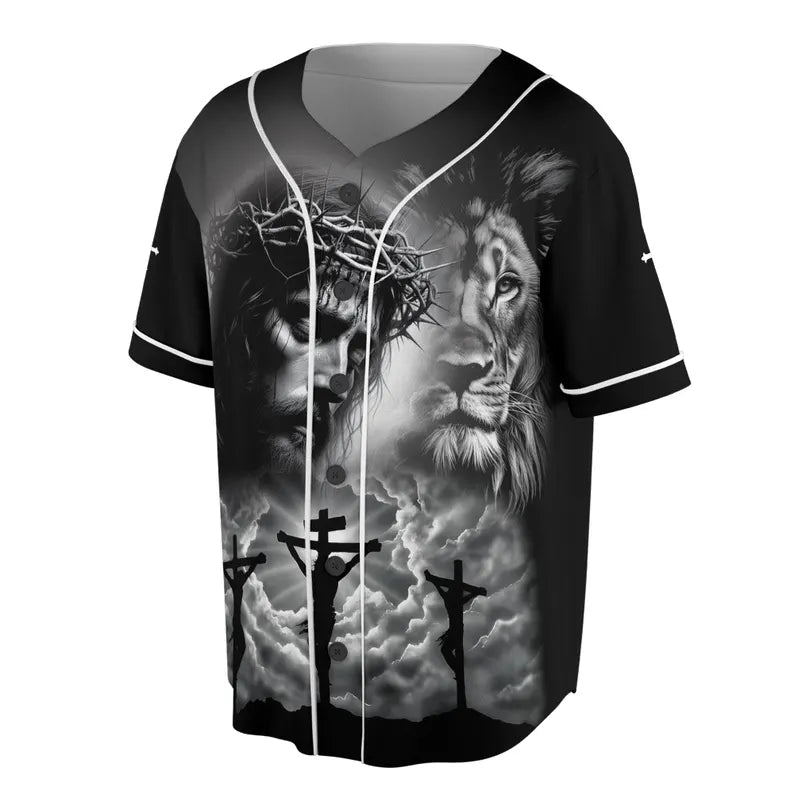 Jesus Christ Good Friday Faith Love Hope Baseball Jersey 3D Baseball Jersey Shirt