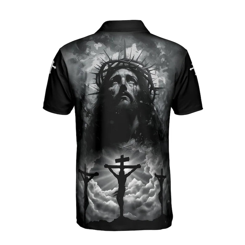 The Atonement of Jesus Christ Good Friday Men's Polo Shirt