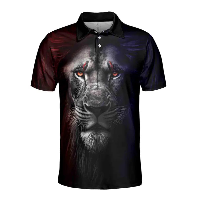 King Of August King Lion Men's Polo Shirt