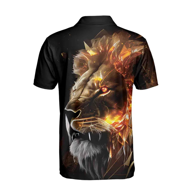 Meteorite Lion Passion Men's Polo Shirt