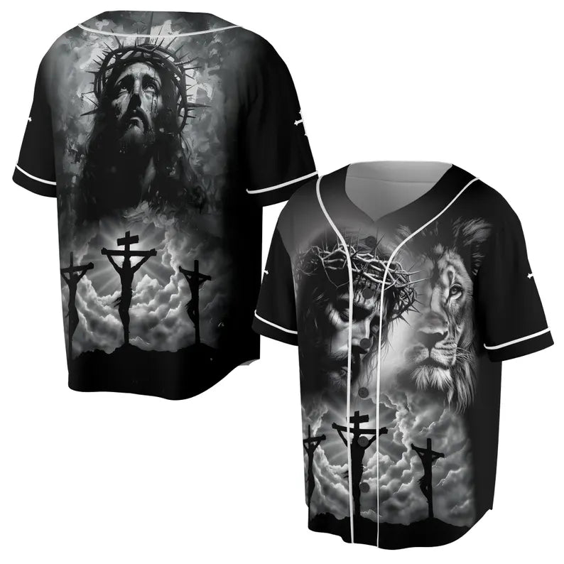 Jesus Christ Good Friday Faith Love Hope Baseball Jersey 3D Baseball Jersey Shirt