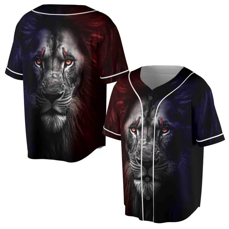King Of August King Leo Zodiac The Lion Baseball Jersey