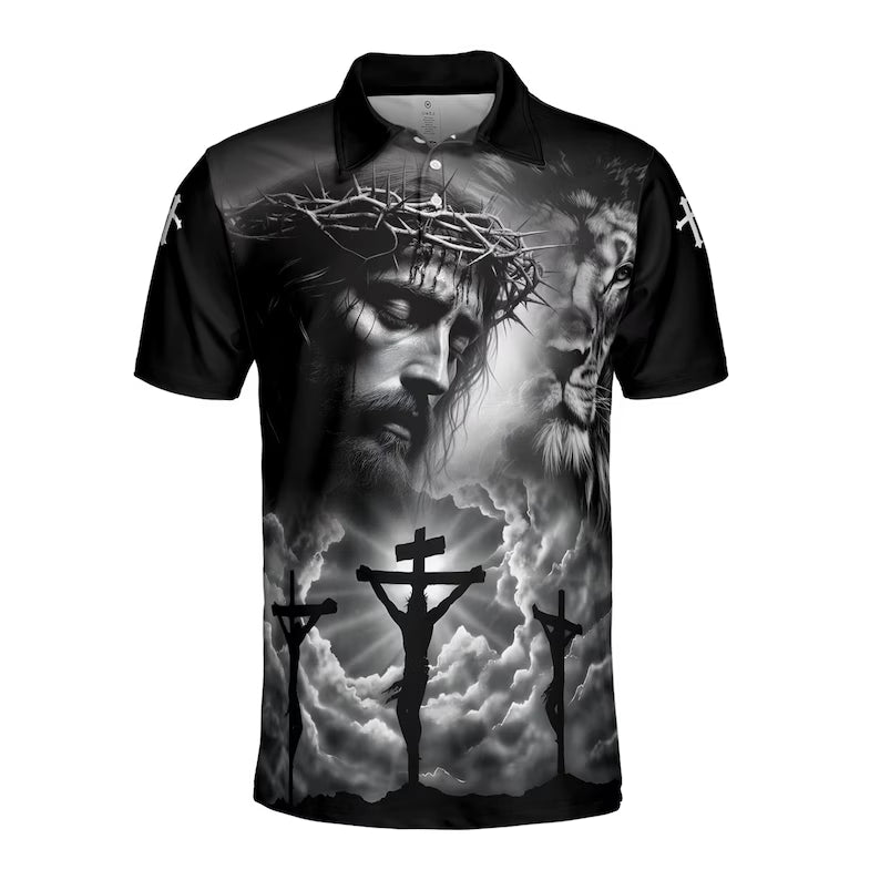 The Atonement of Jesus Christ Good Friday Men's Polo Shirt