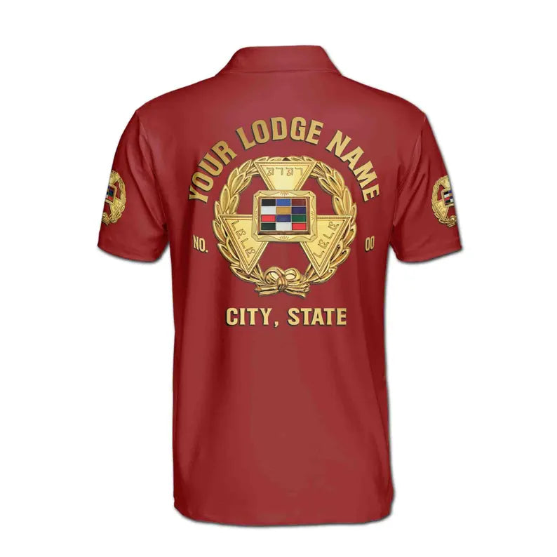 Custom Royal Arch Past Grand High Priest York Rite Men's Polo Shirt