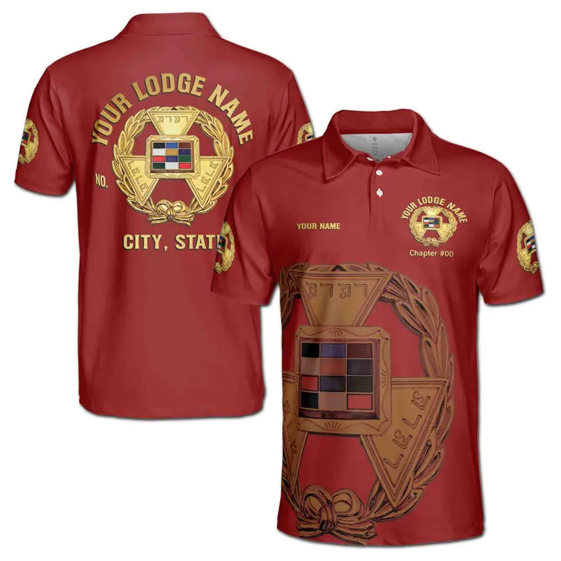 Custom Royal Arch Past Grand High Priest York Rite Men's Polo Shirt