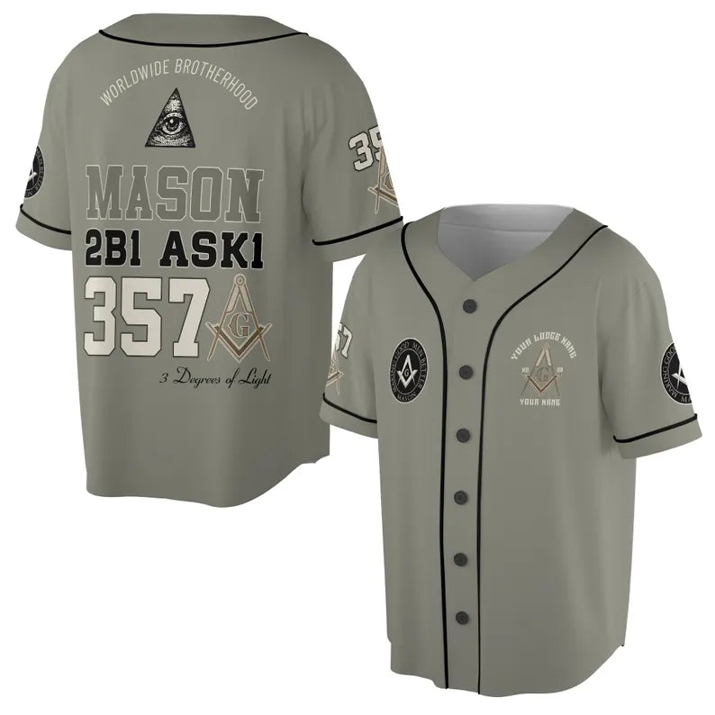 Customized Name Mason Making Good Man Better 357 Baseball Jesey, 3D Baseball Jesey Shirt