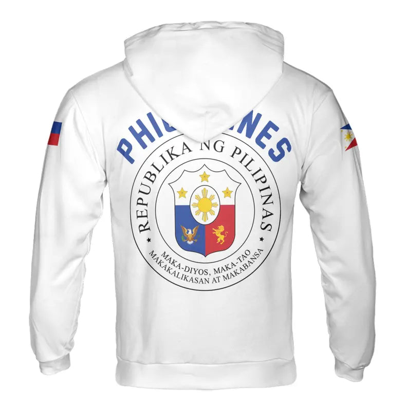 Custom Name Patriotic Philippines Coat of Arms Hoodie 3D