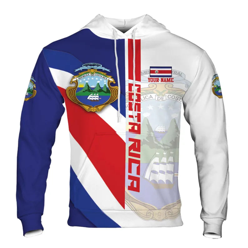 Custom Name Patriotic Spain Coat of Arms Hoodie 3D