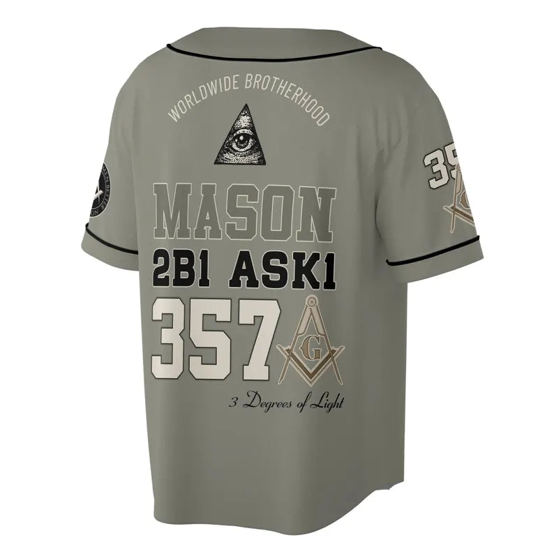 Customized Name Mason Making Good Man Better 357 Baseball Jesey, 3D Baseball Jesey Shirt