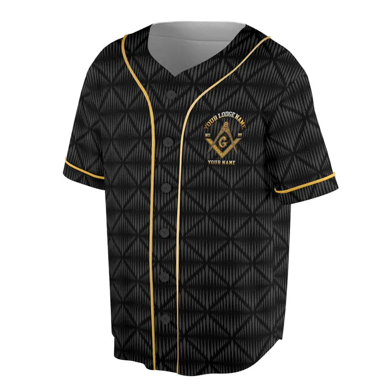Personalized Master Mason Freemasonry Baseball Jersey, 3D Baseball Jesey Shirt