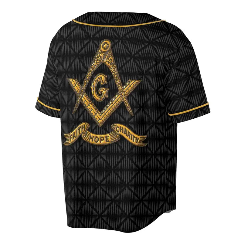 Personalized Master Mason Freemasonry Baseball Jersey, 3D Baseball Jesey Shirt