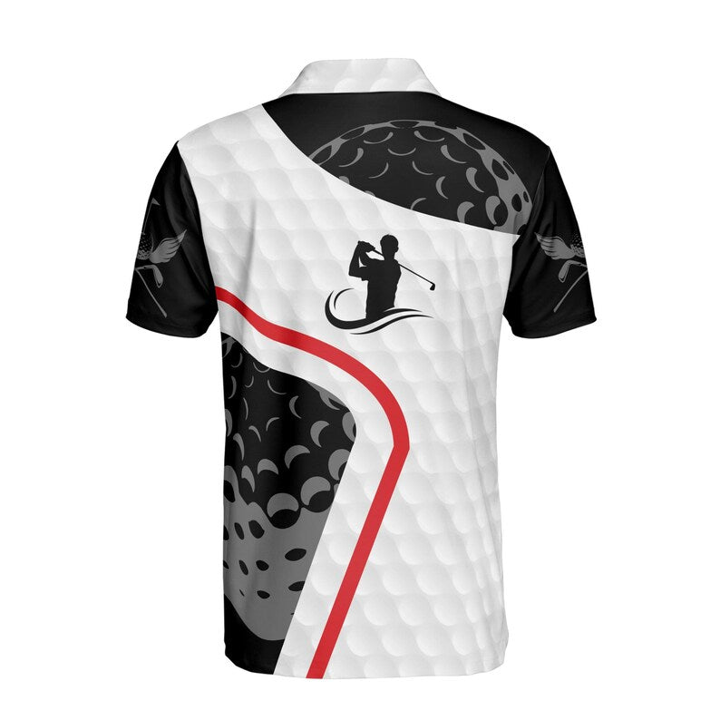 Custom Name Golf Club Golfer Men's Polo Shirt