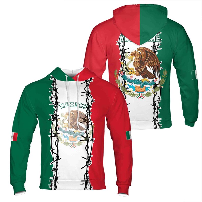 Custom Name Patriotic Coat of Arms Belize Hoodie 3D