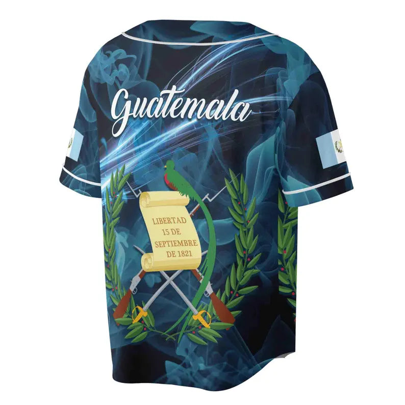 Customized I Love Guatemala Patriotic Baseball Jersey, 3D Baseball Jesey Shirt