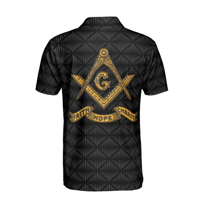 Personalized Master Mason Freemasonry Men's Polo Shirt