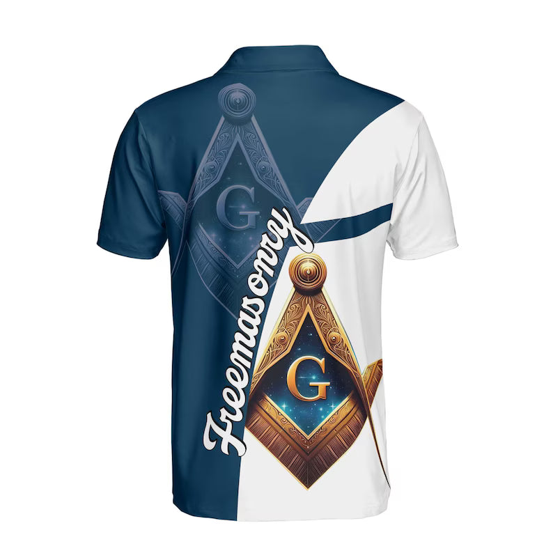Personalized Freemasonry Master Mason Emblem Men's Polo Shirt