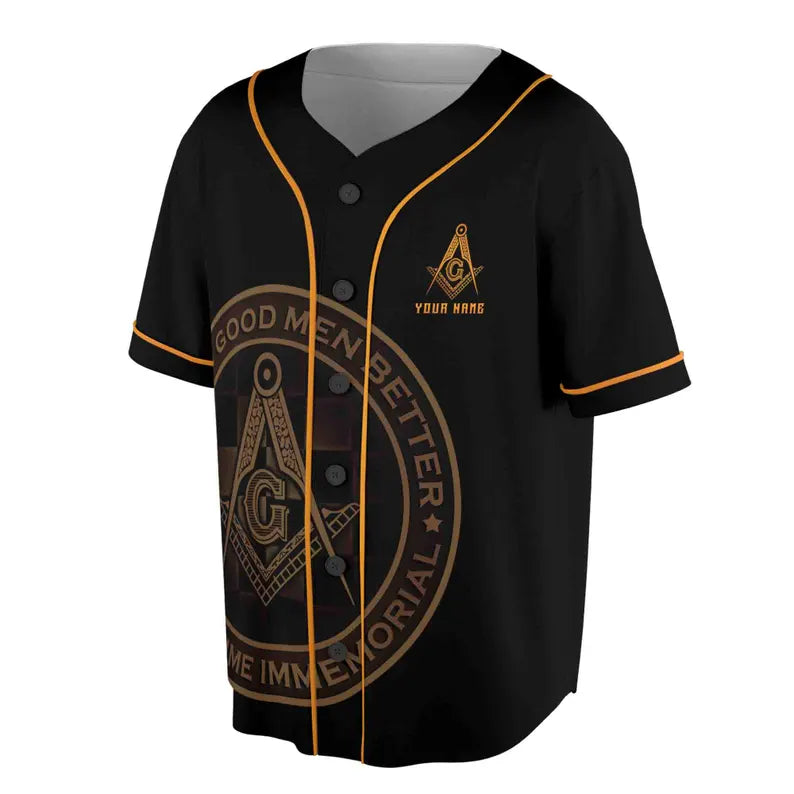 Personalized Making Good Men Better Masonic Lodge Baseball Jersey, 3D Baseball Jersey Shirt