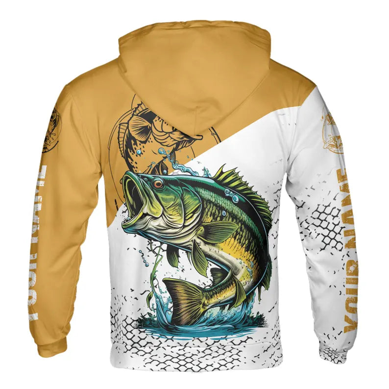 Custom Name Unisex Novelty Walleye Fishing Pullover, Fish Reaper Hoodie 3D