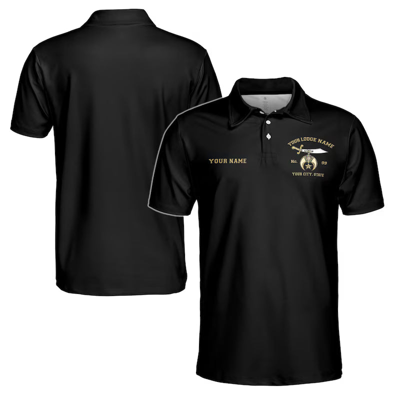 Customized Noble Shriners Proud To be A Shriner Men's Polo Shirt